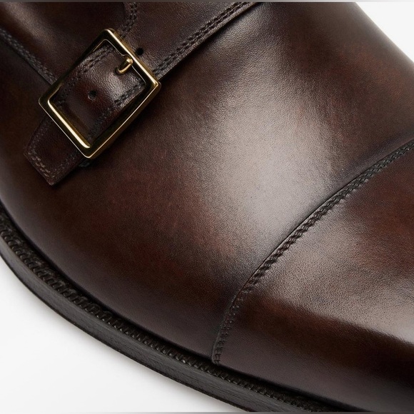 ºTOM FORDº Burnished Leather — ELKAN MONK STRAP ★Price Drop★